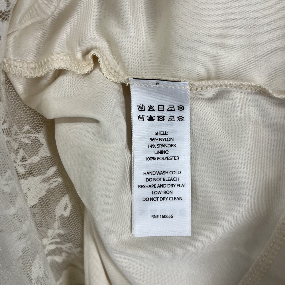 Sincerely Jules Y2K Slip Lace Midi Dress Womens Small White off romantic sheer - Picture 11 of 16
